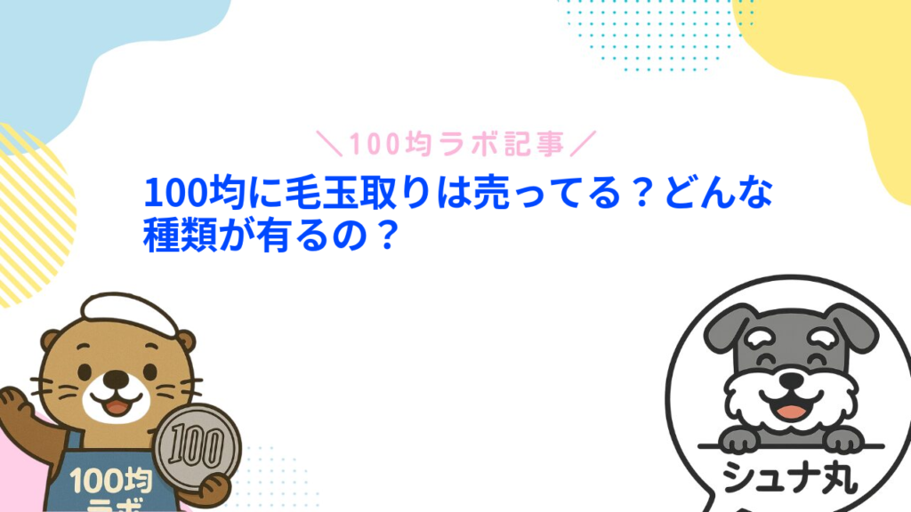 100均に毛玉取りは売ってる？どんな種類が有るの？