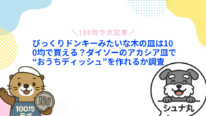 びっくりドンキーみたいな木の皿は100均で買える?ダイソーのアカシア皿で“おうちディッシュ”を作れるか調査