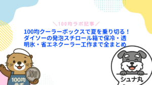100均クーラーボックスで夏を乗り切る!ダイソーの発泡スチロール箱で保冷・透明氷・省エネクーラー工作まで全まとめ