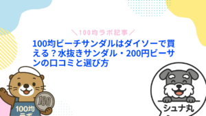 100均ビーチサンダルはダイソーで買える?水抜きサンダル・200円ビーサンの口コミと選び方