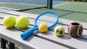 100均のテニスボールと玩具・ペット用ボールの比較