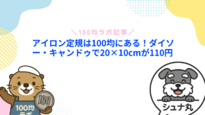 アイロン定規は100均にある!ダイソー・キャンドゥで20×10cmが110円